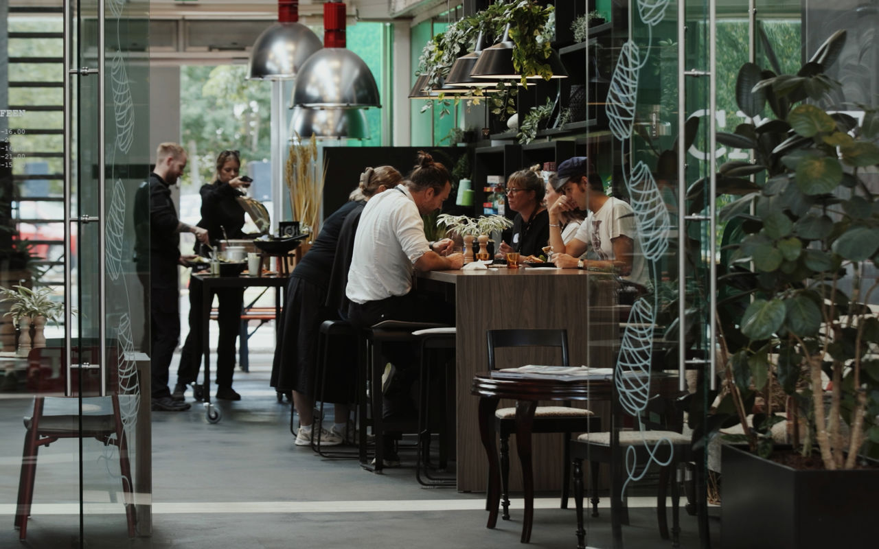 Spinderihallernes café
